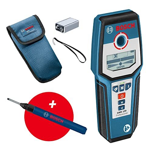 Bosch Professional Rilevatore GMS 120 (Evidenziatore per fori, profondità di ril