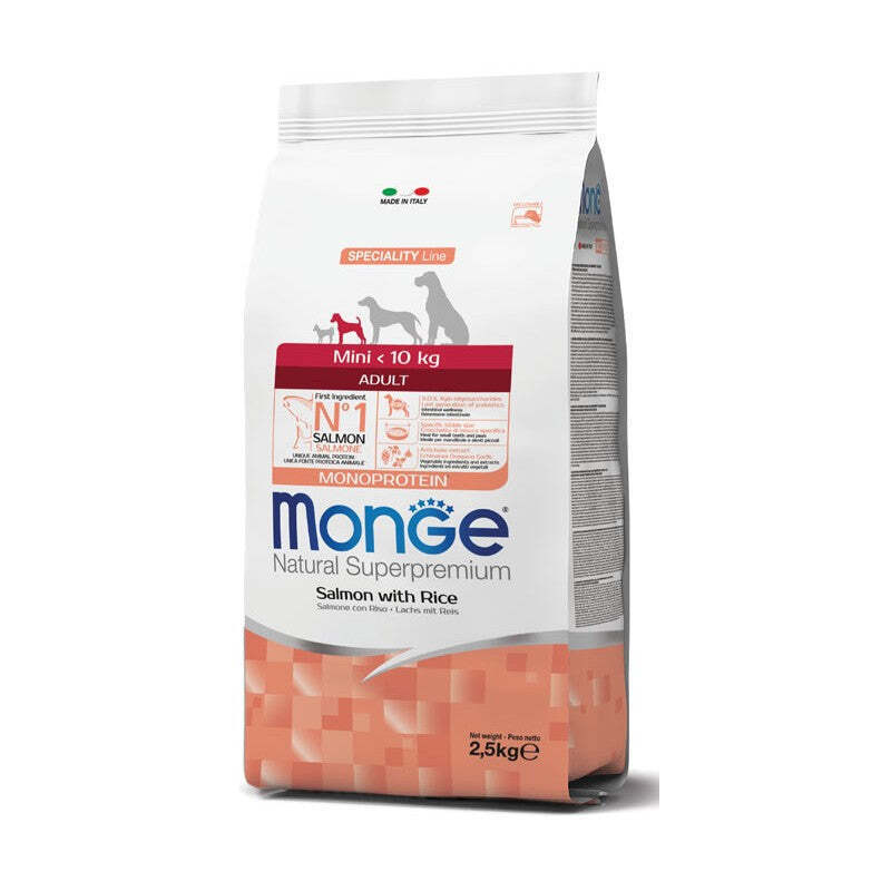 MONGE MINI ADULT 2,5 KG SALMONE