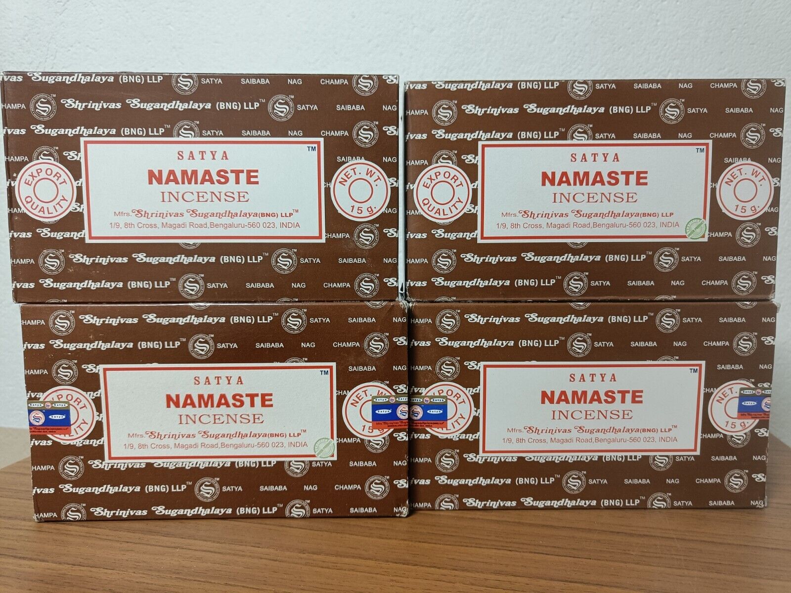 Incenso Satya Namaste - 12 confezioni da 15gr