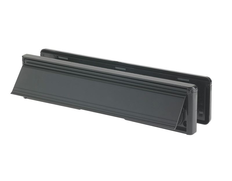 Serrature Yale - Letter Plate Black (Visi-Packed) 300mm (12in)
