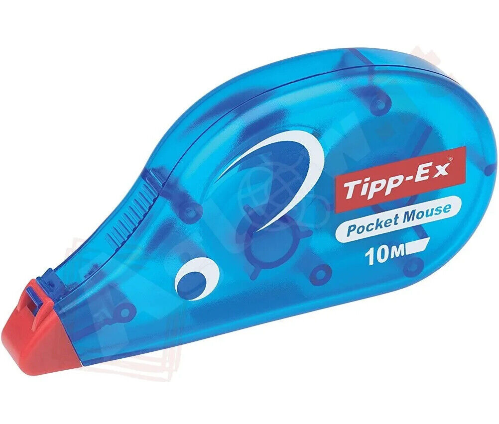 Aglow.it Bic Tipp-Ex Pocket Mouse Correttore 10M Rullo, Bic Tipp-Ex pennello con