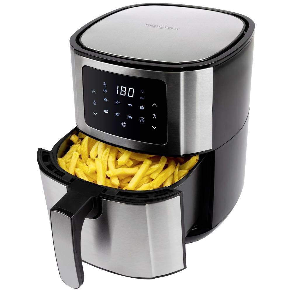 Profi Cook PC-FR 1239 H Friggitrice ad aria calda acciaio inox, Nero