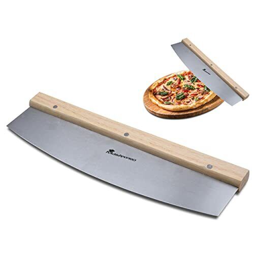 MasterPro Foodies | Taglierina per pizza grande | Lama in acciaio inox | (D5Z)