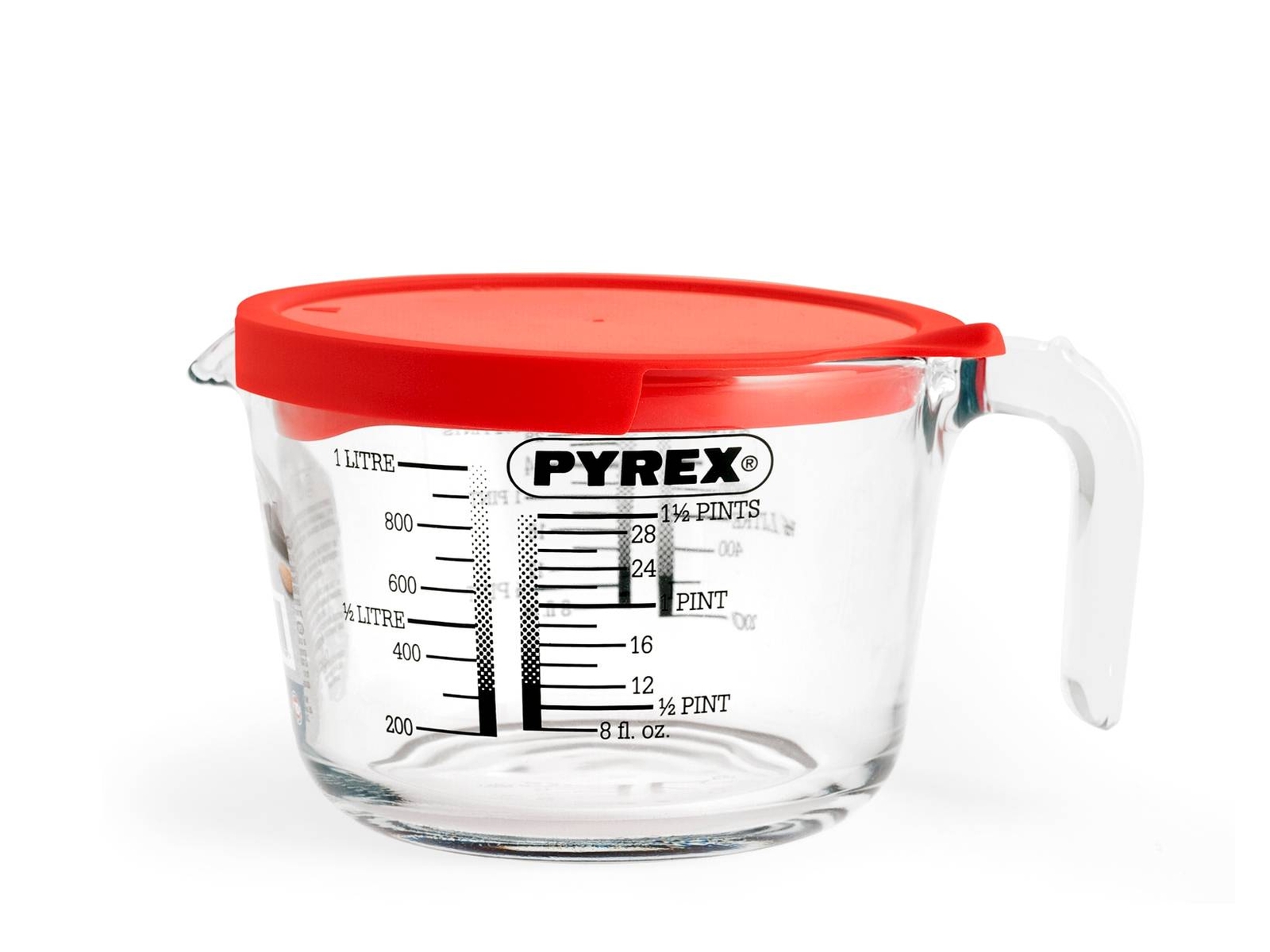 Misura Graduata Classic Pyrex Con Coperchio Lt1