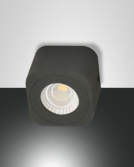 Palmi lampada soffitto spot led 6w antracite quadrato