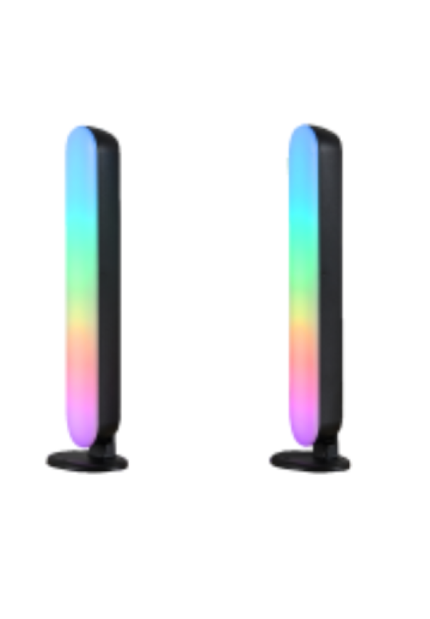 Lampade da tavolo led rgb Trio Lighting Gaming Game 2.5W nero 2pz - R55382102