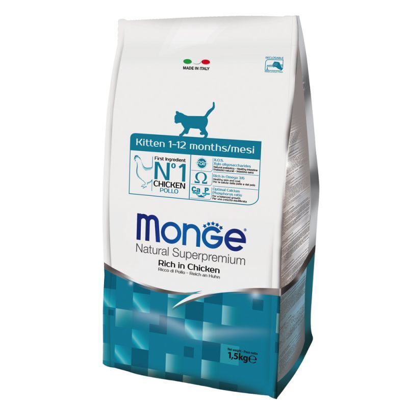 MONGE KITTEN GATTO POLLO 1,5 KG