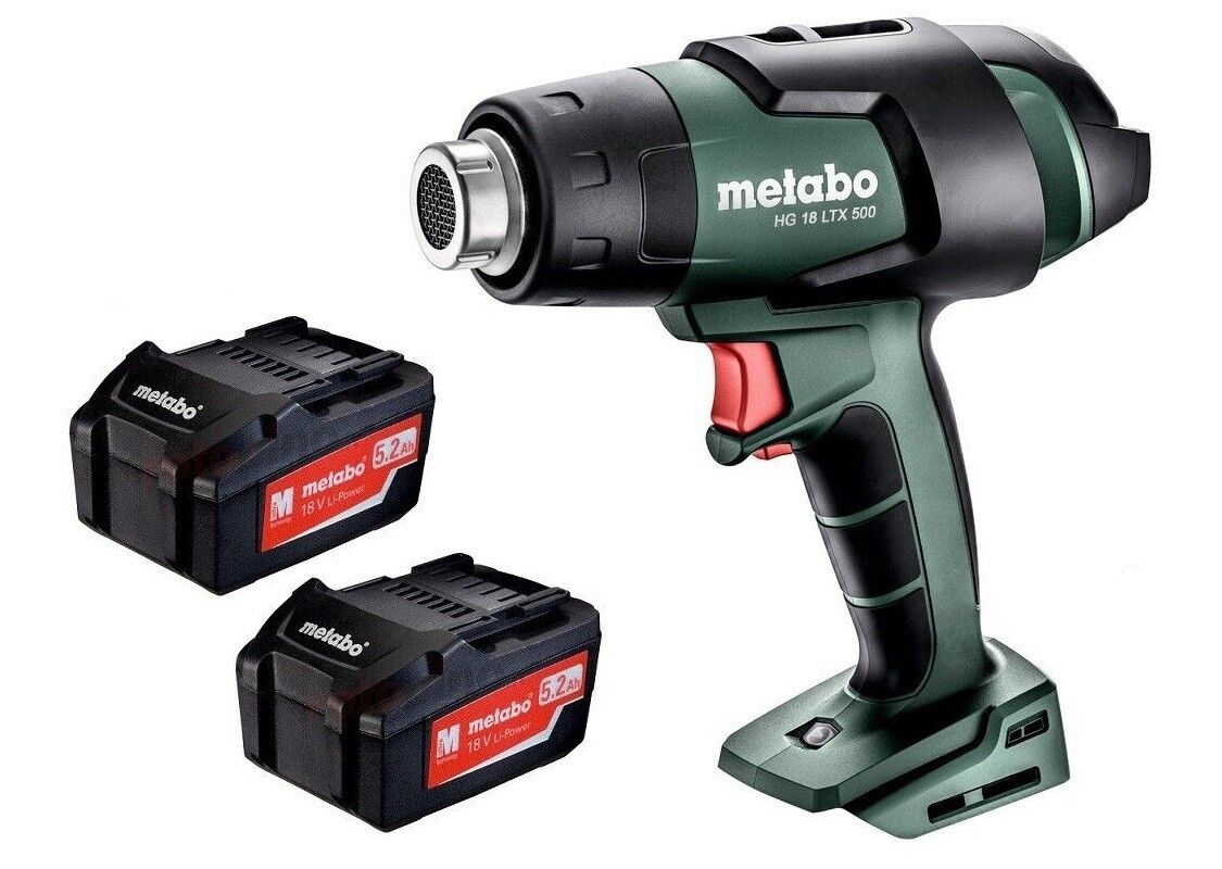 Pistola Termica a Batteria 2 x 18V Professionale 300/500°C METABO HG 18 LTX 500