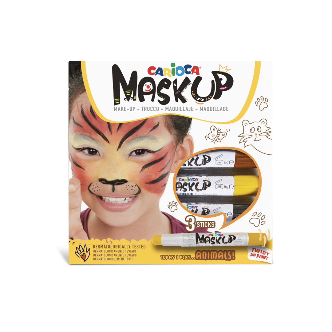 Set Trucco Mask Up 3 Sticks Animal Box | Carioca