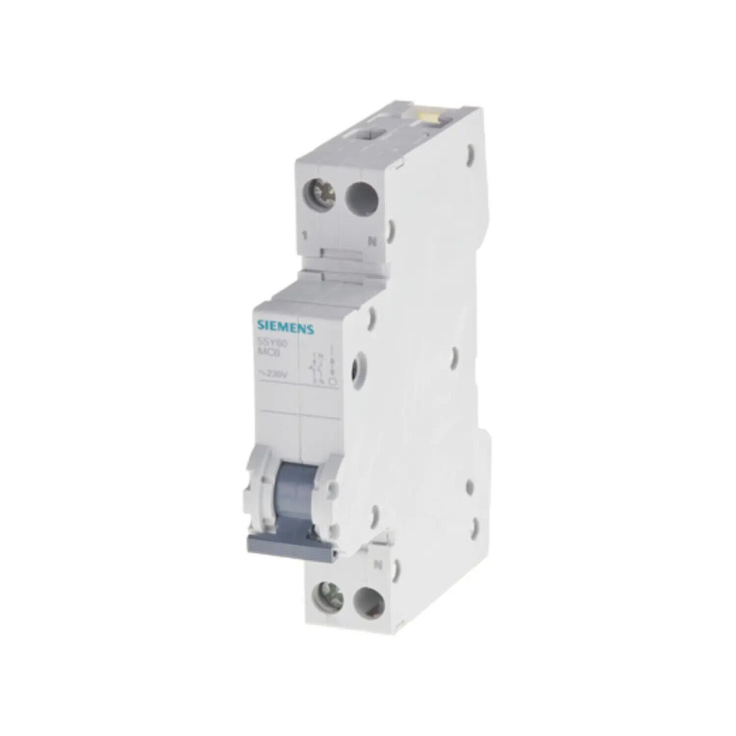 interruttore magnetotermico 6000a 1p+n slim 230volt barra din 6A 1 modulo