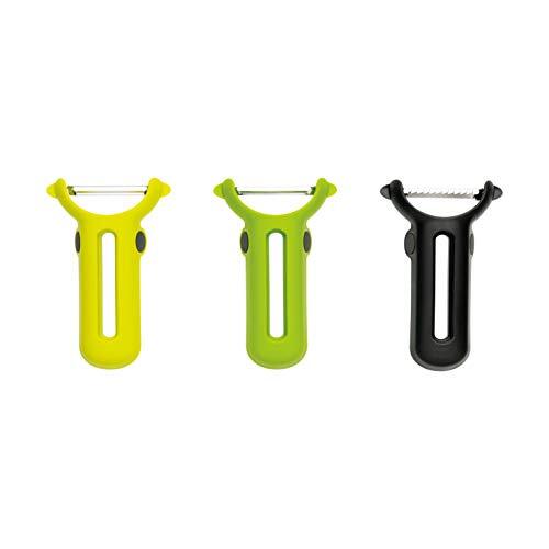 Chef'n Set 3 Pelapatate Freshforce, Polipropilene Elastomero Acciaio Inox
