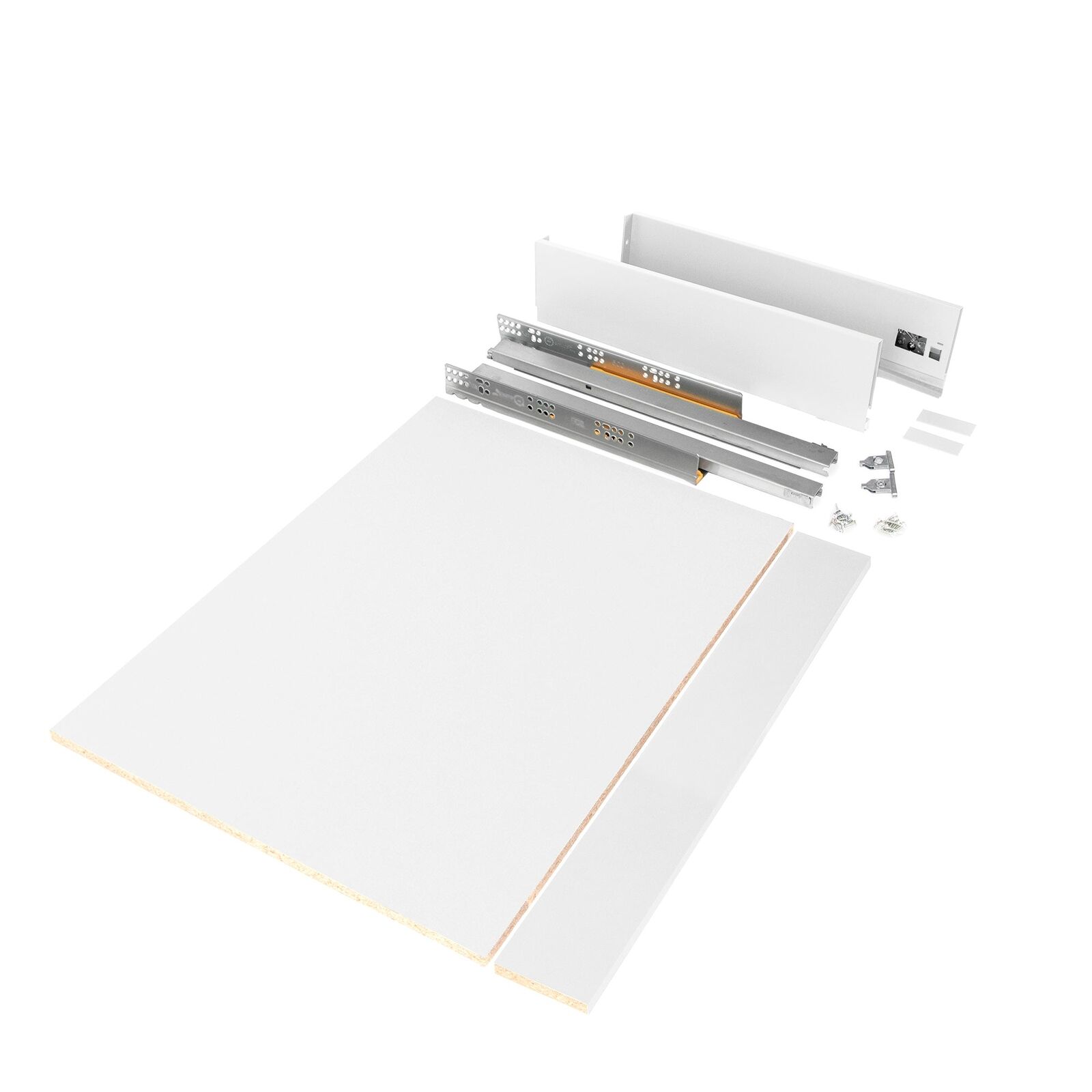 Kit Cassetto per Cucina o Bagno Vertex H93 mm con Pannelli Inclusi Verniciato