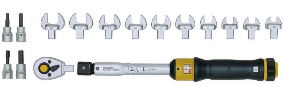 PROXXON 23341 MicroClick-Chiave dinamometrica MC 60-Multi. 12 - 60 NM