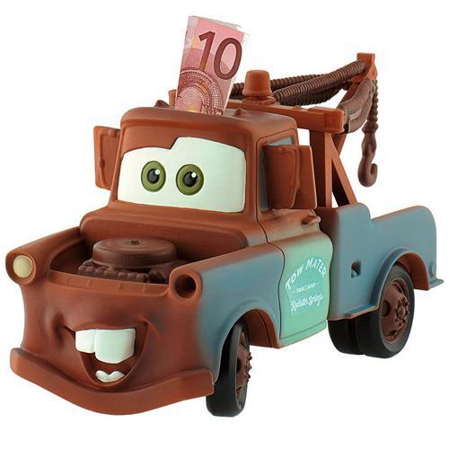 DISNEY CARS TOW MATER CRICCHETTO HANDPAINTED SALVADANAIO BUST BANK NEW ORIGINAL