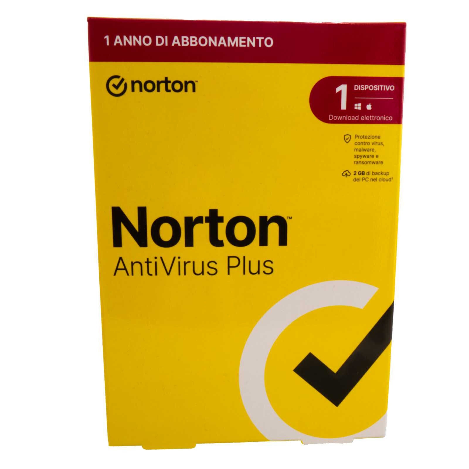 Norton Antivirus Plus 2023 | 1 Dispositivo | Licenza di 1 anno | PC o Mac
