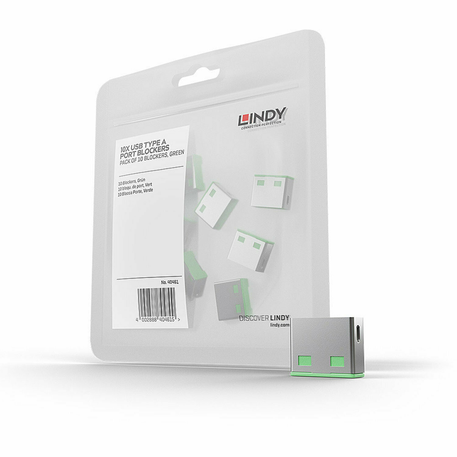 Lindy 40461 Serrature addizionali per porte USB Verdi