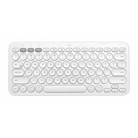 Tastiera Bluetooth Multidispositivo K380 Compatta Bianca