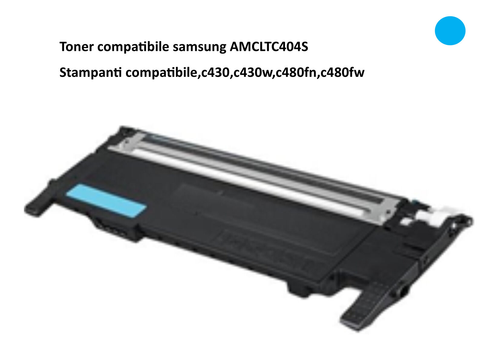 Compatibile Toner Ciano clt-c404s  per  Samsung  XPRESS SLC430,C430W,C480,C480Fw