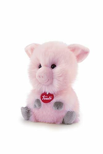 Trudi- Fluffy Maiale Peluche, Colore Rosa, 29196 (f5E)