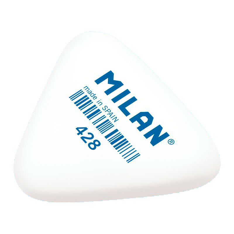 Milan 428 in gomma triangolare spessa - briciola di pane - gomma sintetica - col