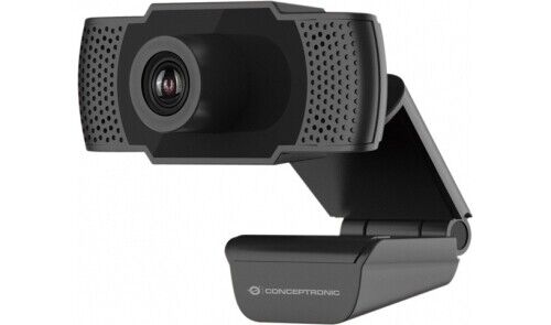 Conceptronic Webcam con Microfono Full HD USB 2.0 Clip colore Nero AMDIS01B