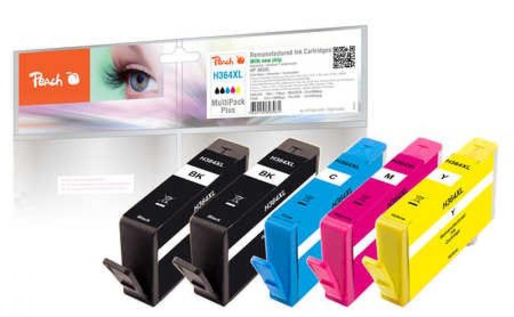 Peach Combi Pack Plus con chip compatibile con HP No. 364XL - NUOVO
