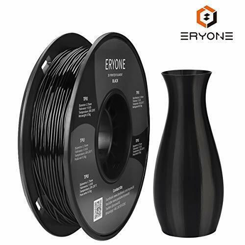 Filament TPU 1.75mm Black, Eryone TPU Filament 1.75mm, 3D Printing (L4H)