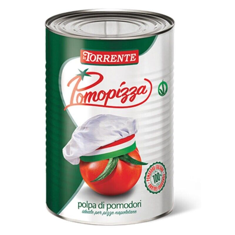 Pomopizza Polpa di Pomodori 5kg  - La Torrente - Cartone da 3 Pezzi
