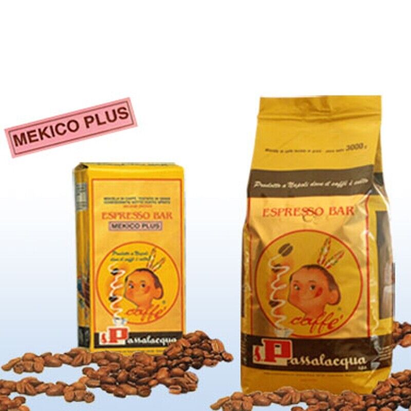Caffè Passalacqua Grani Mekico Plus Kg 3 | Caffè Mexico - Offerta 3 Pezzi