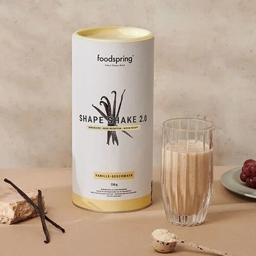 Foodspring Shape Shake 2.0 Sostituto del Pasto Gusto Vaniglia, 900g