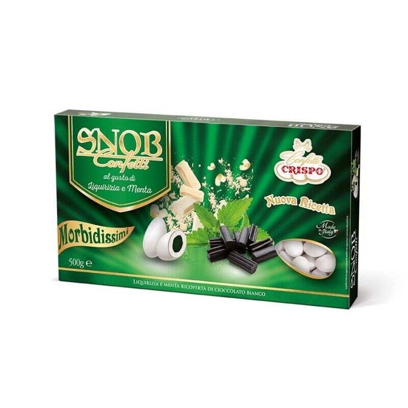CONFETTI CRISPO SNOB LIQUIRIZIA & MENTA 500 GR.