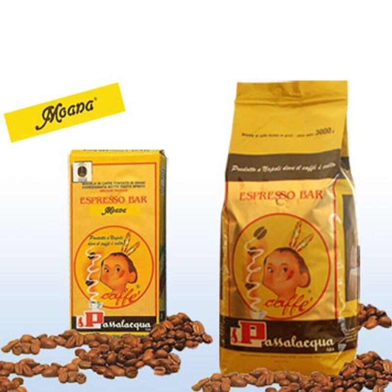 Caffè Passalacqua Grani Moana Kg 3 - Offerta 3 Pezzi