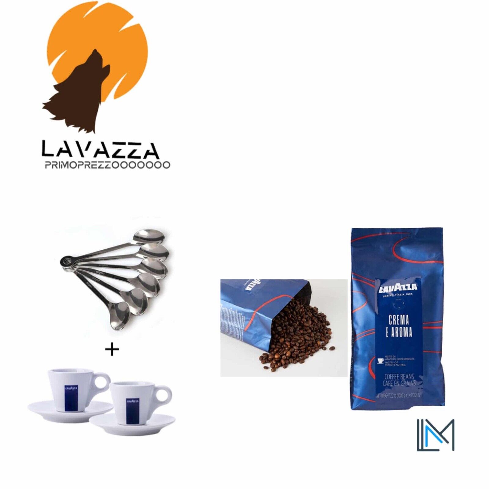 LAVAZZA CAFFE IN GRANI 1KG CREMA E AROMA CHICCHI CAFFÈ INTERI TOSTATO PER BAR