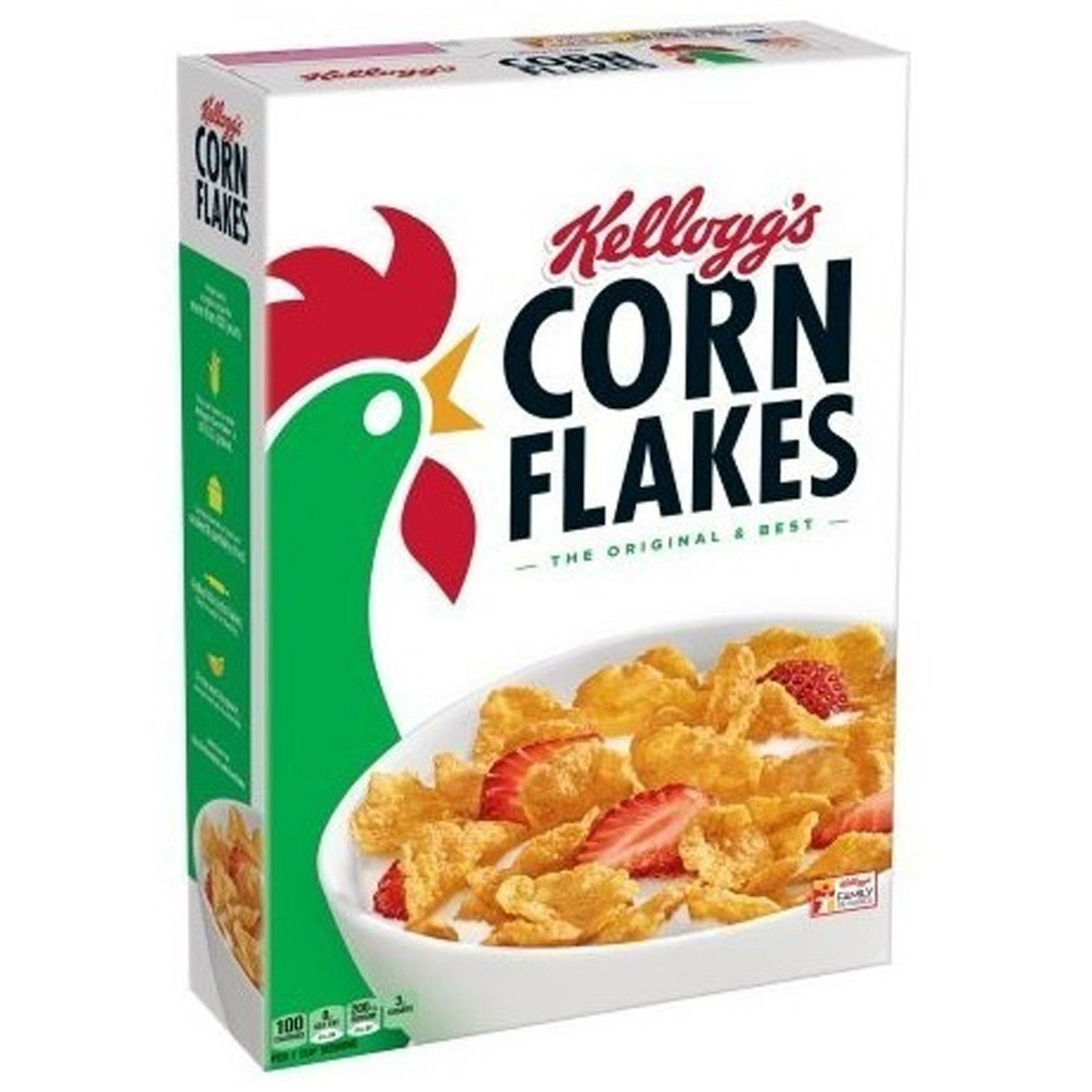 CEREALI KELLOGG'S CORN FLAKES 250 GR FRUMENTO MUESLI FIOCCHI DI MAIS VITAMINE