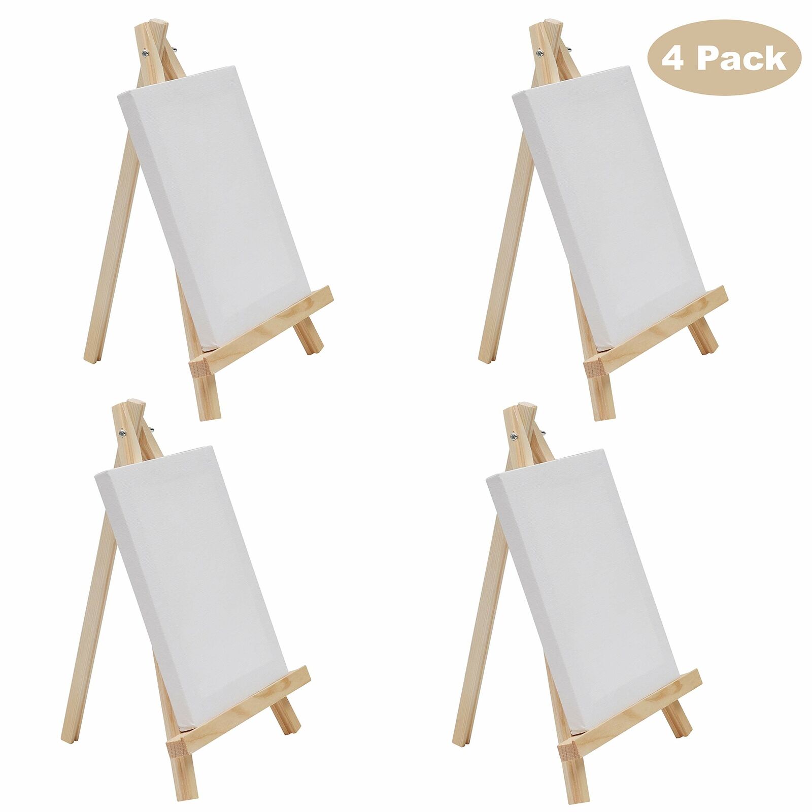 Cavalletto Pittura Legno e Mini Tela per Dipingere - Cavalletto Pittore (i4x)
