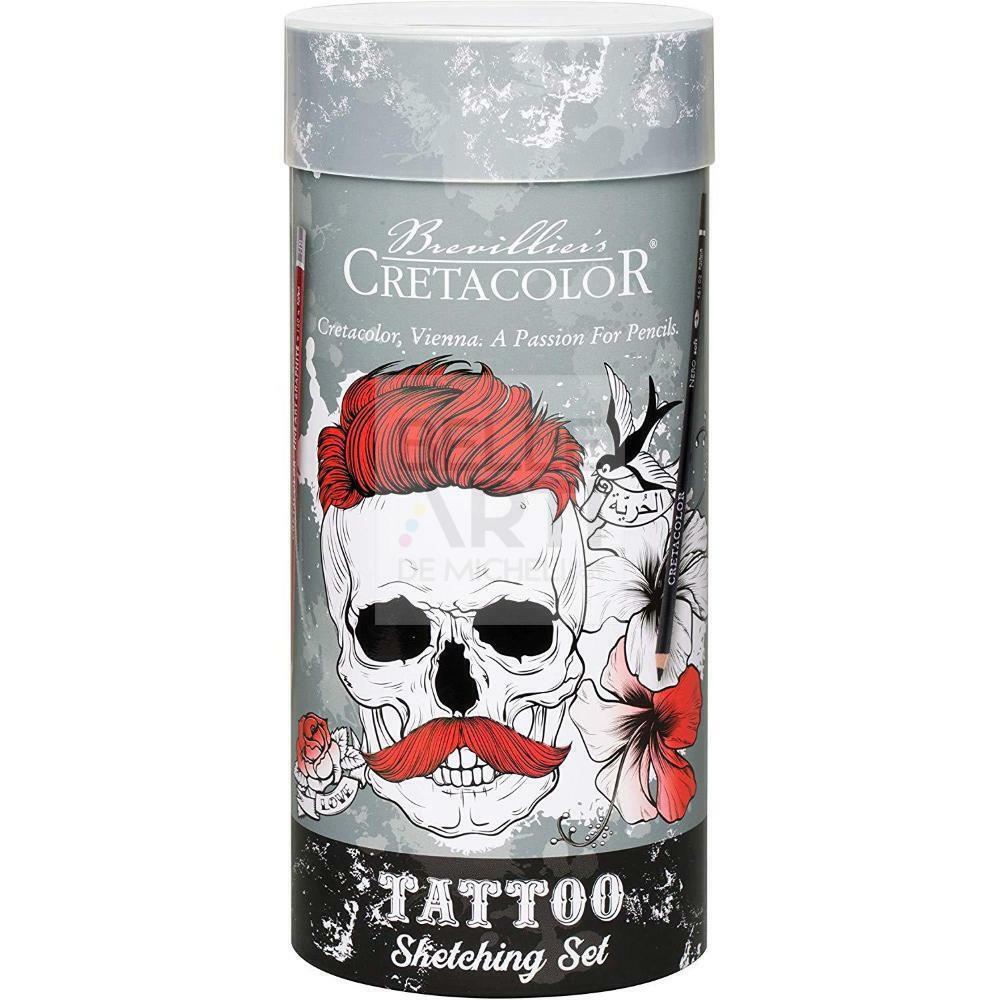 SET TATTOO SKETCHING COLLECTION CONFEZIONE IN LATTA 12 PZ.