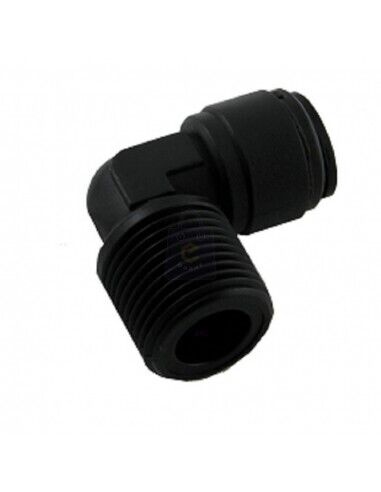 Raccordo rapido a gomito  8 mm per  filetto maschio 3/8