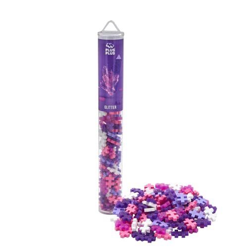 Plus-Plus Plus PLUS-PP4244 Tubo Glitter Rosa pezzi-PP4244, Colore (y8P)
