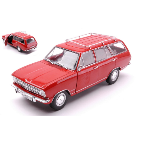 OPEL KADETT B CARAVAN 1965 RED 1:24 Whitebox Auto Stradali Die Cast Modellino
