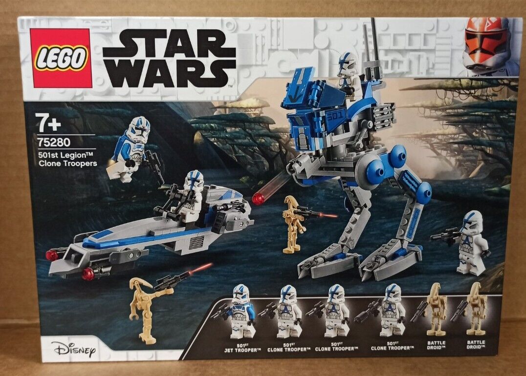 LEGO STAR WARS 75280-CLONE TROOPER DELLA 501° LEGIONE-NUOVO - SIGILLATO RITIRATO