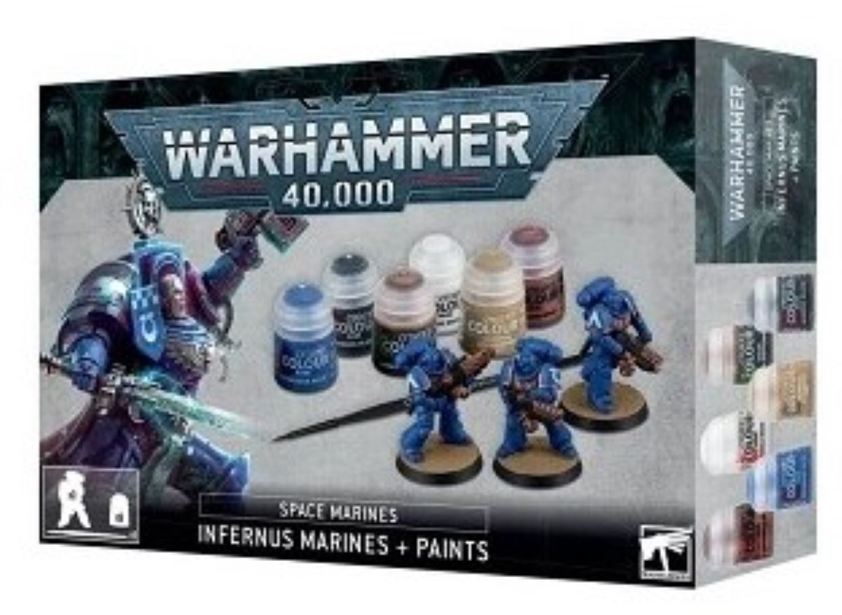 Warhammer Space Marines Infernus Marines + Paints