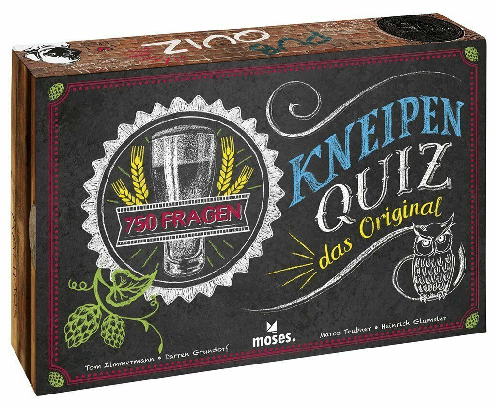 GIOCO DA TAVOLO - PUB QUIZ - KNEIPEN QUIZ - L'ORIGINALE - NUOVO E SIGILLATO 2016