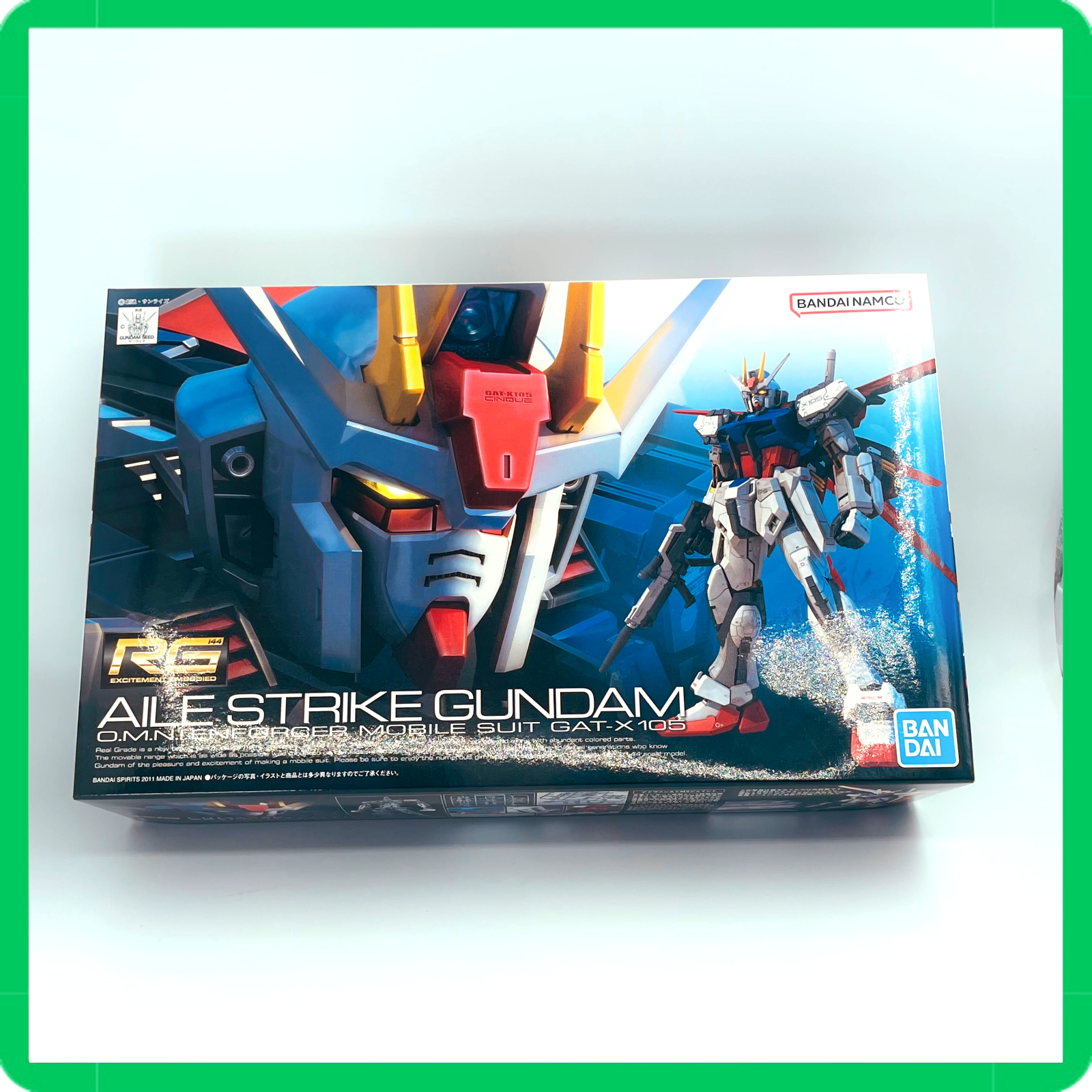 Gundam model kit 1/144 rg modellismo Bandai Real grade mobil suite Aile Strike