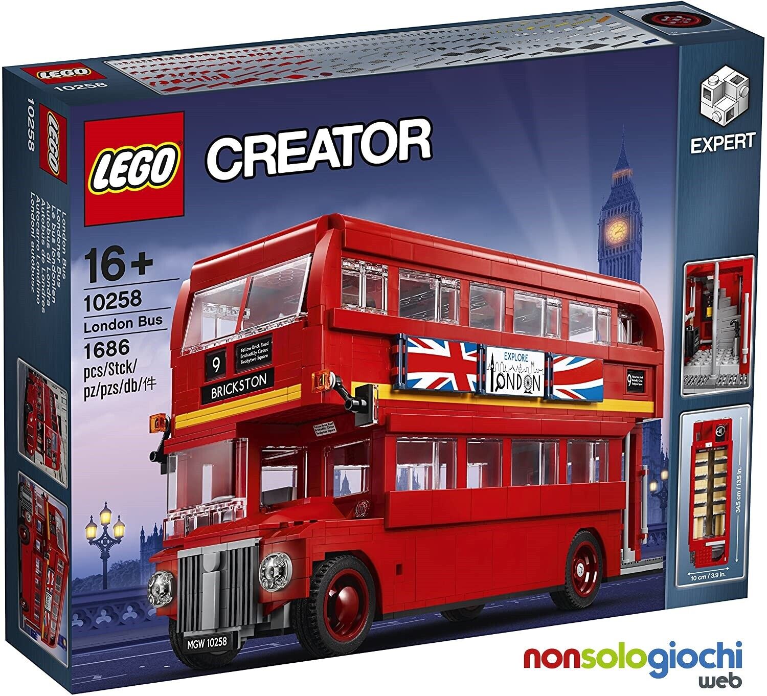 LEGO CREATOR EXPERT London Bus  10258 LEGO -nuovo-Italia