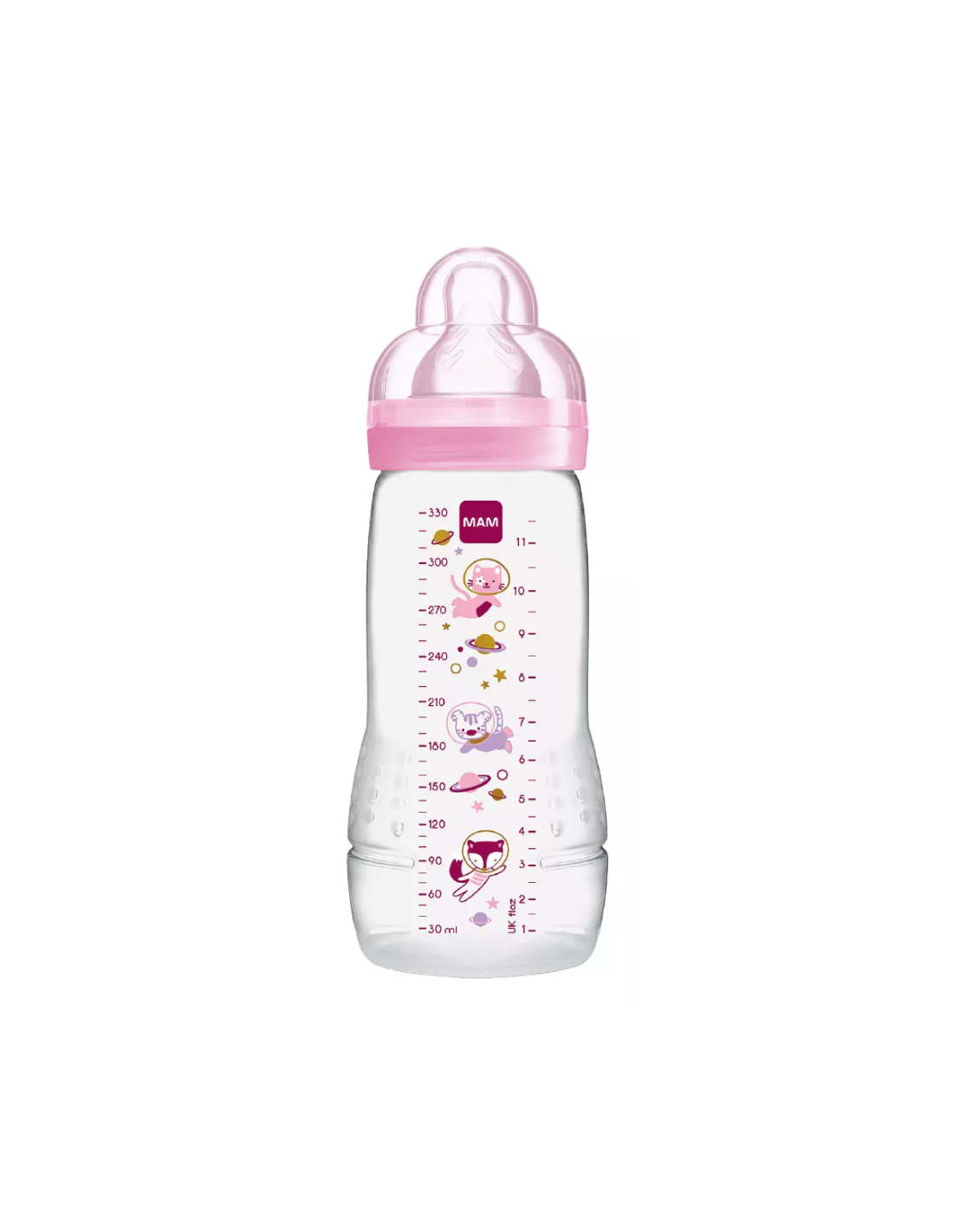 Mam Biberon Easy Active 4m+ 330ml Rosa