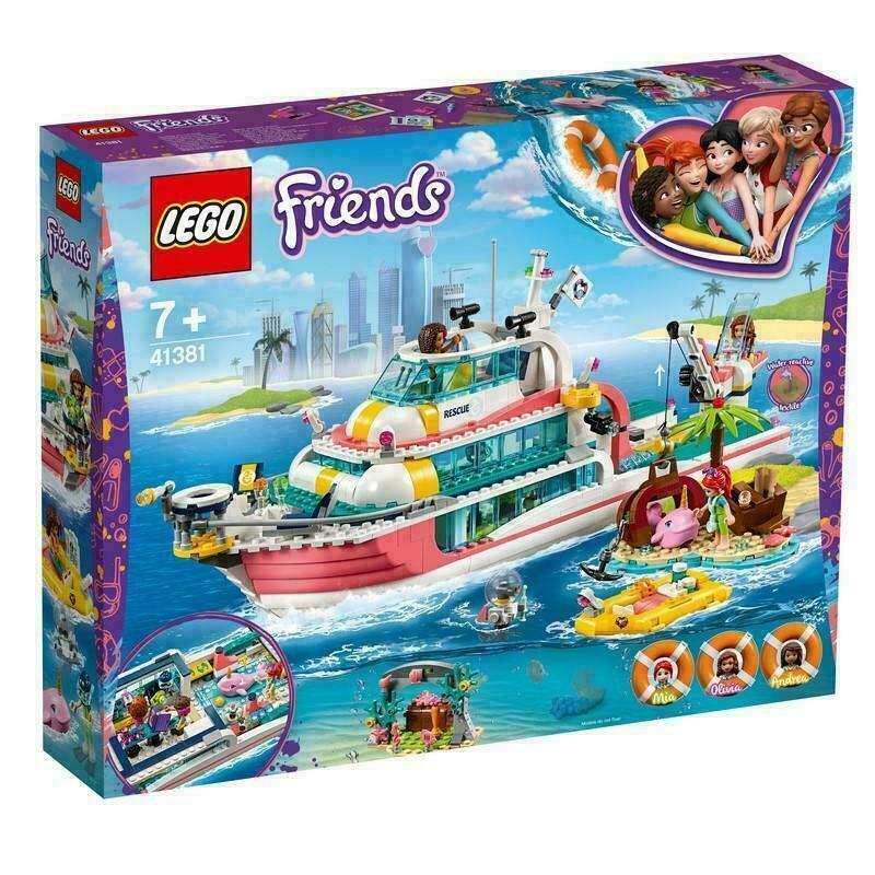 LEGO FRIENDS MOTOSCAFO DI SALVATAGGIO 908 PEZZI  ETA' 7+   ART 41381