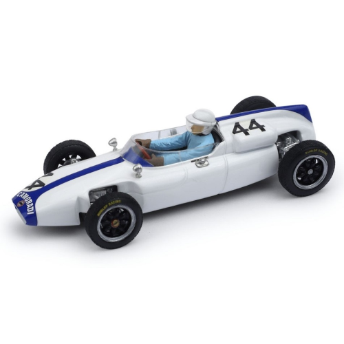 COOPER T53 N.44 BELGIUM GP 1961 MASTEN GREGORY WITH PILOTE 1:43 Brumm Formula 1
