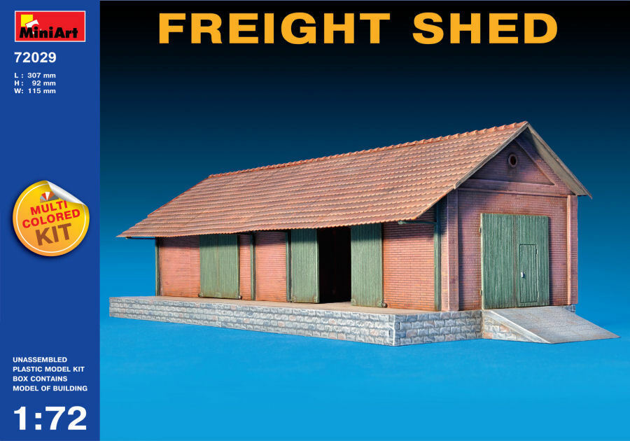 Freight Shed Diorama Plastic Kit 1:72 Model MINIART