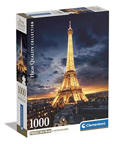 Clementoni Collection-Tour Eiffel-1000 Pezzi-Puzzle Adulti, Made in (g5q)
