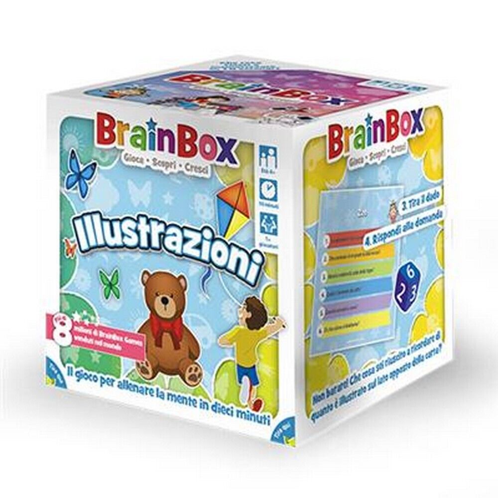 BrainBox Illustrazioni Gioco da Tavolo in Italiano